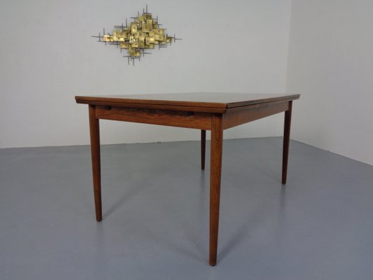 Rosewood Extendable Dining Table, Denmark, 1960s-RDW-1110096