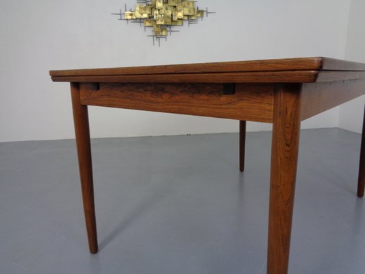 Rosewood Extendable Dining Table, Denmark, 1960s-RDW-1110096