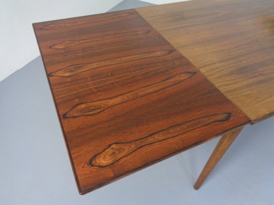 Rosewood Extendable Dining Table, Denmark, 1960s-RDW-1110096