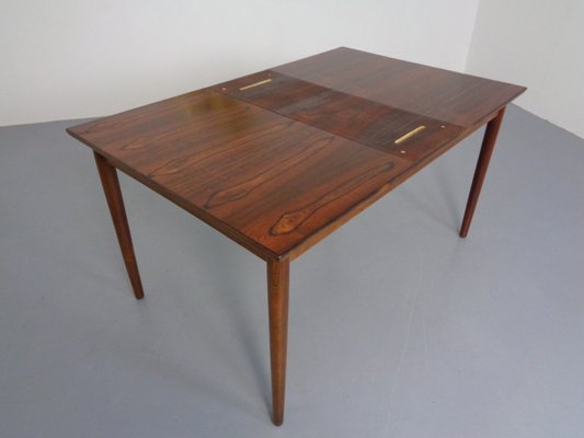 Rosewood Extendable Dining Table, Denmark, 1960s-RDW-1110096