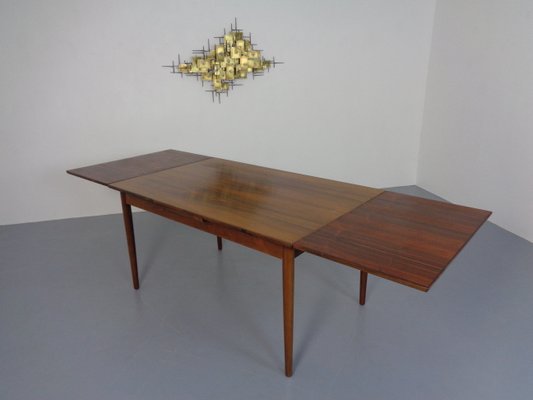 Rosewood Extendable Dining Table, Denmark, 1960s-RDW-1110096