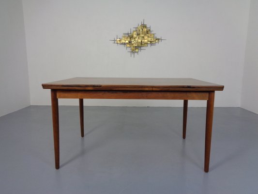 Rosewood Extendable Dining Table, Denmark, 1960s-RDW-1110096