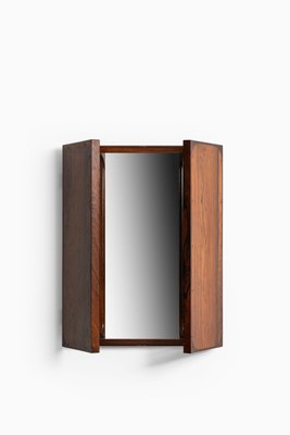 Rosewood Folding Mirror by Frode Holm for Illums Bolighus, Denmark, 1950s-SC-753399