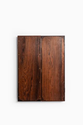 Rosewood Folding Mirror by Frode Holm for Illums Bolighus, Denmark, 1950s-SC-753399