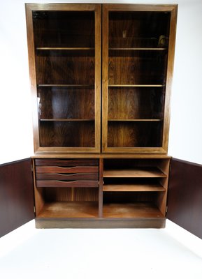 Rosewood Glass Display Case from Omann Jun, 1960-UY-1441648