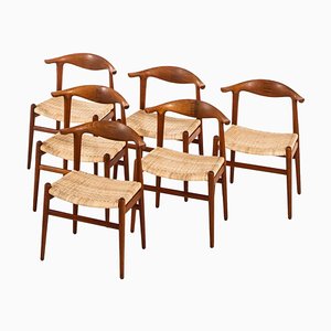 Rosewood JH-505 Dining Chairs by Hans J. Wegner for Johannes Hansen, Denmark, 1952, Set of 6-SC-753382