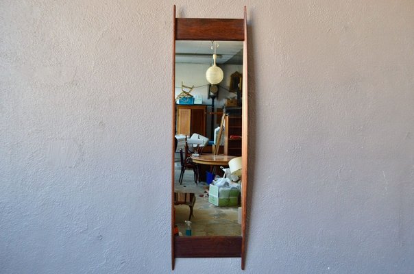 Rosewood Mirror from Glas & Trä Hovmantorp, 1950s-AIU-807306