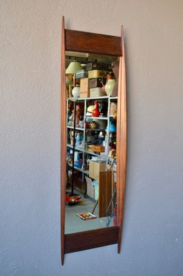 Rosewood Mirror from Glas & Trä Hovmantorp, 1950s-AIU-807306