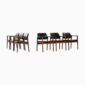 Rosewood Model 358 Armchairs by Knud Færch for Slagelse Møbelværk, Denmark, 1958, Set of 6-SC-765695