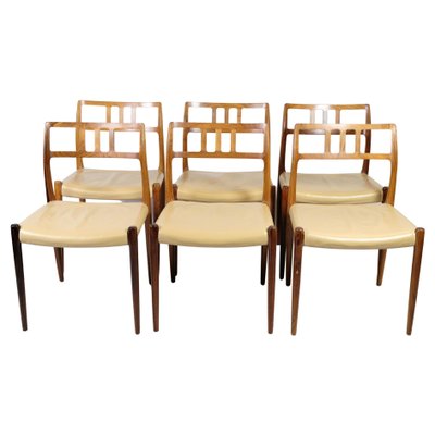 Rosewood Model 79 Dining Chairs by Niels O. Møller, 1960, Set of 6-UY-1441646