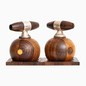 Rosewood Salt & Pepper Mills by Richard Nissen, 1950s, Set of 2-SC-776120