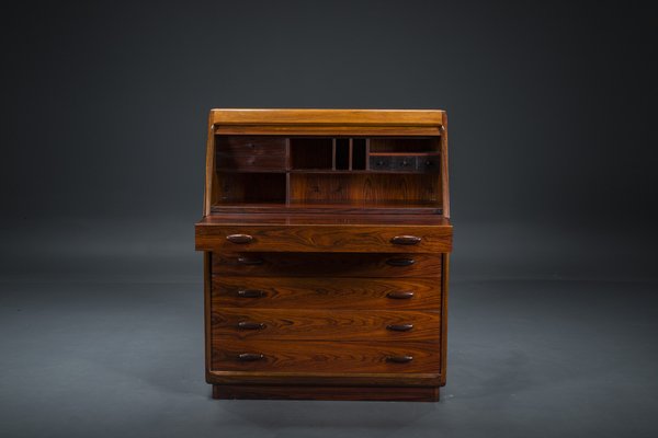 Rosewood Secretaire with Display Case from Dyrlund, 1960s-ZZH-1732020