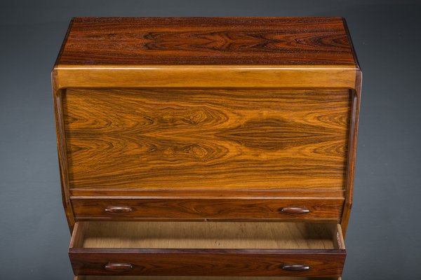 Rosewood Secretaire with Display Case from Dyrlund, 1960s-ZZH-1732020