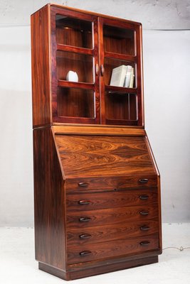 Rosewood Secretaire with Display Case from Dyrlund, 1960s-ZZH-685357