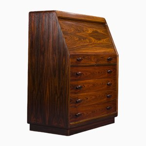 Rosewood Secretaire with Display Case from Dyrlund, 1960s-ZZH-1732020