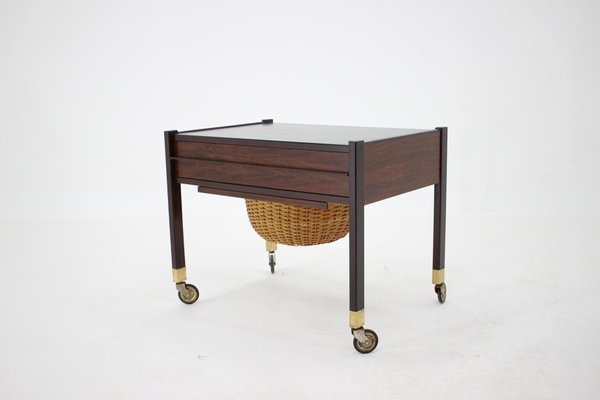 Rosewood Sewing Table, Denmark, 1960s-TZ-952782