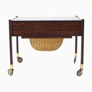 Rosewood Sewing Table, Denmark, 1960s-TZ-952782