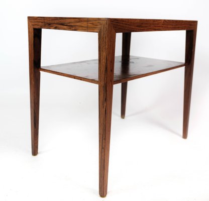 Rosewood Side Table by Severin Hansen for Haslev, 1960s-UY-1000741