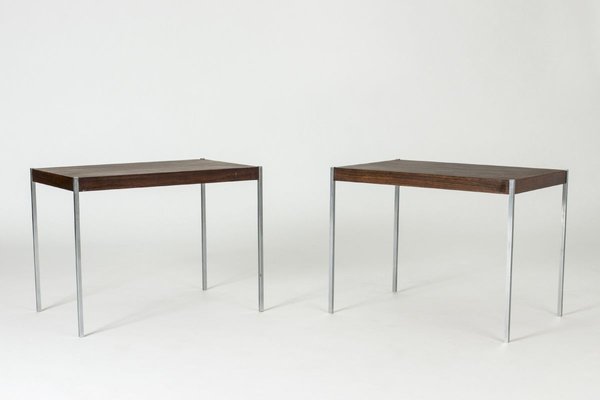 Rosewood Side Tables by Uno & Östen Kristiansson for Luxus, 1960s, Set of 2-NL-715138