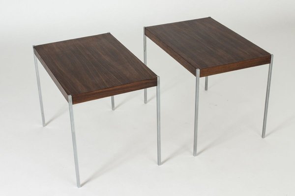 Rosewood Side Tables by Uno & Östen Kristiansson for Luxus, 1960s, Set of 2-NL-715138