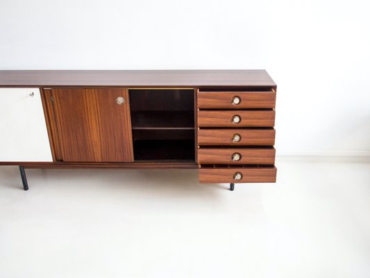 Rosewood Sideboard with Sliding Doors and Drawers from Faram, 1960s-ZYF-833542