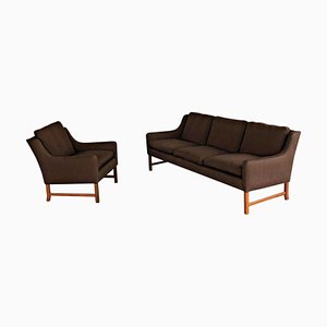 Rosewood Sofa and Lounge Chair by Vatne for Vatne Møbler, 1960s, Set of 2-VVO-1974114