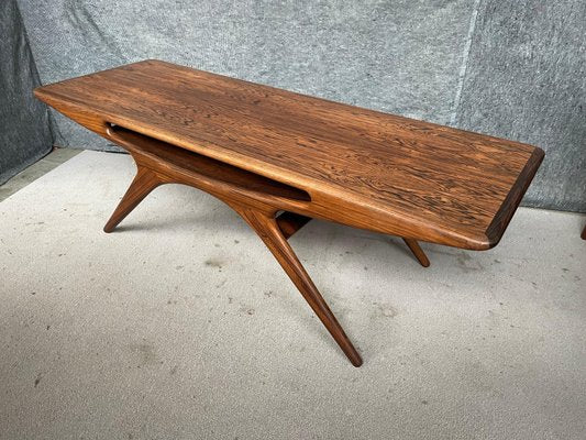 Rosewood The Smile Coffee Table by Johannes Andersen for CFC Silkeborg-MXB-1239946