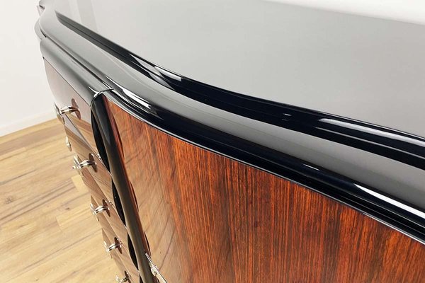 Rosewood Veneer and Chrome Fittings Sideboard, Paris, 1925-VMP-1382536