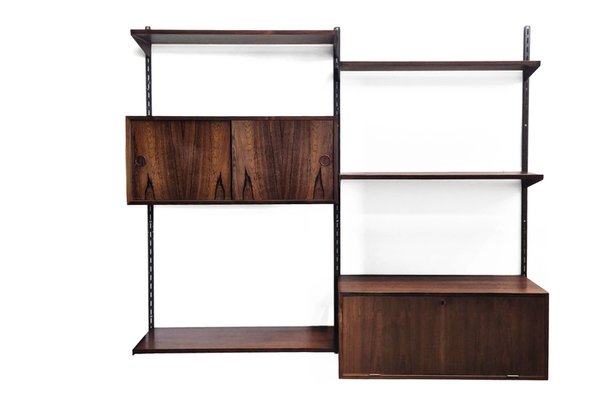 Rosewood Wall System by Kai Kristiansen, 1960s, Set of 9-BQ-2041530