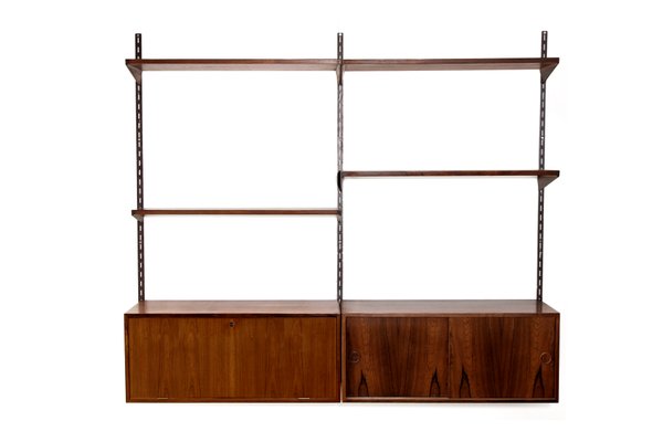 Rosewood Wall System by Kai Kristiansen, 1960s, Set of 9-BQ-2041530