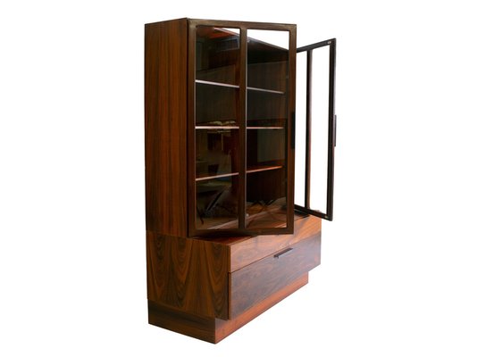 Rosewood Wall Unit by Ib Kofod-Larsen for Faarup Møbelfabrik, Denmark, 1960s-UQV-974943