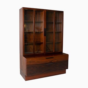 Rosewood Wall Unit by Ib Kofod-Larsen for Faarup Møbelfabrik, Denmark, 1960s-UQV-974943