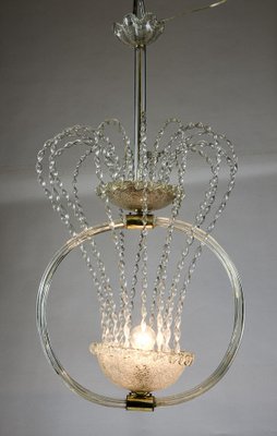 Rostrato Chandelier with Working Ascendant Spiral Decorations by Murano Barovier and Toso-RAQ-1304467