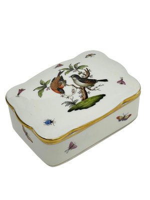 Rothschild Porcelain Boxes from Herend Hungary, Set of 3-UCH-1224899