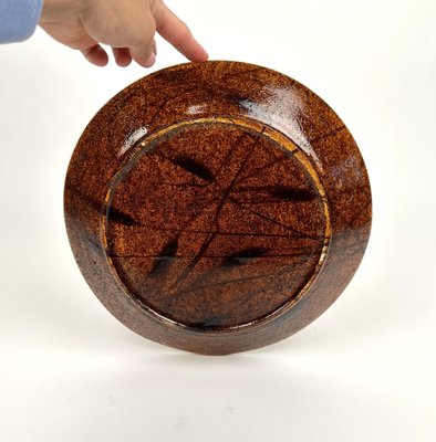 Round Acrylic Centerpiece with Wheat Inclusions, Italy, 1970s-LYQ-1419256