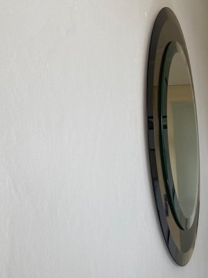 Round Beveled Crystal Mirror from Lupi Cristal Luxor, Italy, 1970s-OAQ-1417621