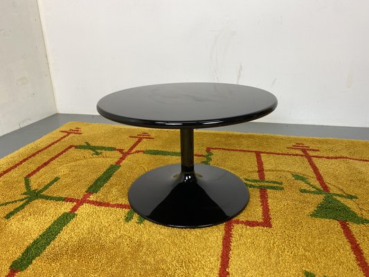 Round Black Side Coffee Table by Pierre Paulin for Artifort, 1970s-DE-1747087