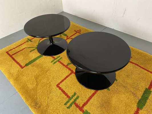 Round Black Side Coffee Table by Pierre Paulin for Artifort, 1970s-DE-1747087