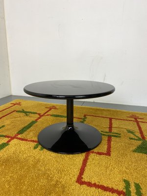 Round Black Side Coffee Table by Pierre Paulin for Artifort, 1970s-DE-1747087