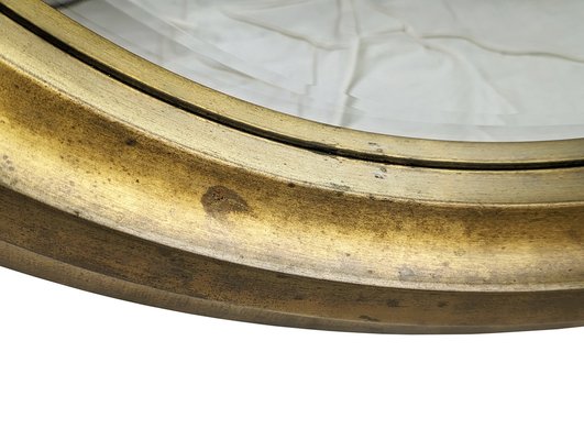 Round Brass & Nickel Plated Metal Mirrors, 1960s, Set of 2-RD-1819550