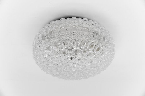 Round Bubble Glass Flush Mount Lamp by Helena Tynell, Germany, 1960s-KQB-1744336