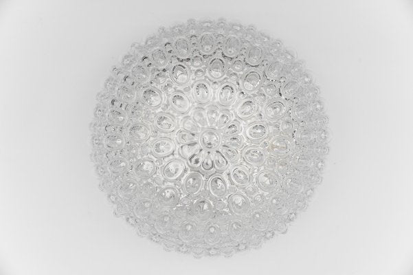 Round Bubble Glass Flush Mount Lamp by Helena Tynell, Germany, 1960s-KQB-1744336