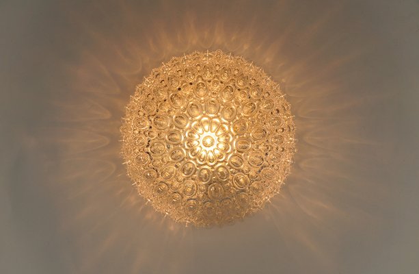 Round Bubble Glass Flush Mount Lamp by Helena Tynell, Germany, 1960s-KQB-1744336