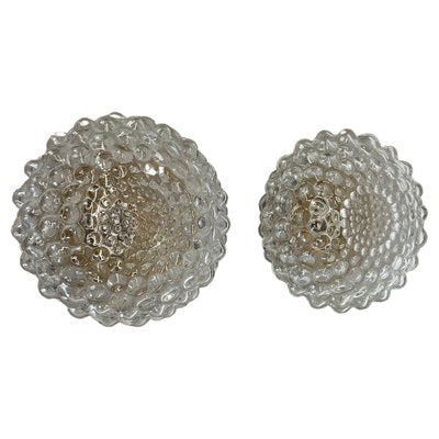 Round Bubble Glass Wall Lights in the style of Tynell, France, 1950s, Set of 2-QZ-1706130