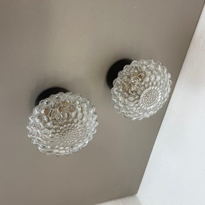 Round Bubble Glass Wall Lights in the style of Tynell, France, 1950s, Set of 2-QZ-1706130