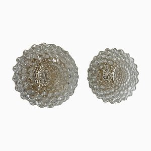 Round Bubble Glass Wall Lights in the style of Tynell, France, 1950s, Set of 2-QZ-1706130