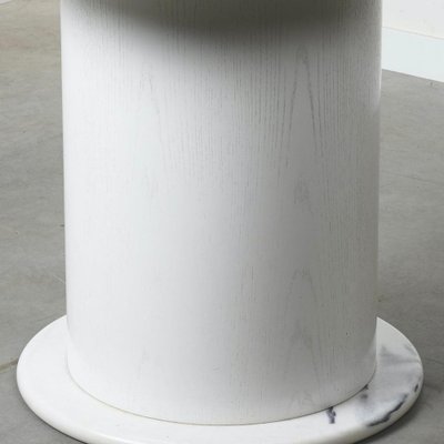 Round Carrara Marble Dining Table, 1970s-TWF-1813369