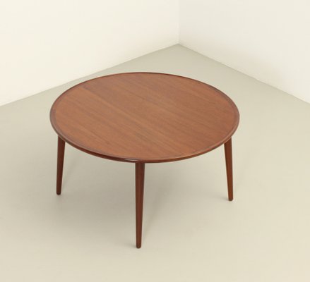 Round Coffee Table in Teak Wood by Bc Møbler, Denmark, 1960s-UB-1818673