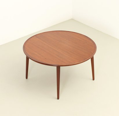 Round Coffee Table in Teak Wood by Bc Møbler, Denmark, 1960s-UB-1818673