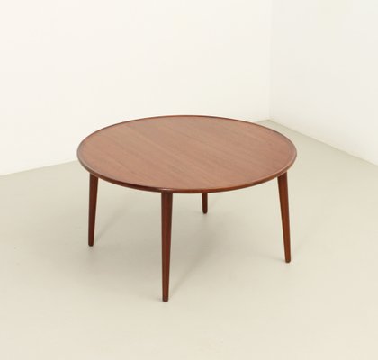 Round Coffee Table in Teak Wood by Bc Møbler, Denmark, 1960s-UB-1818673